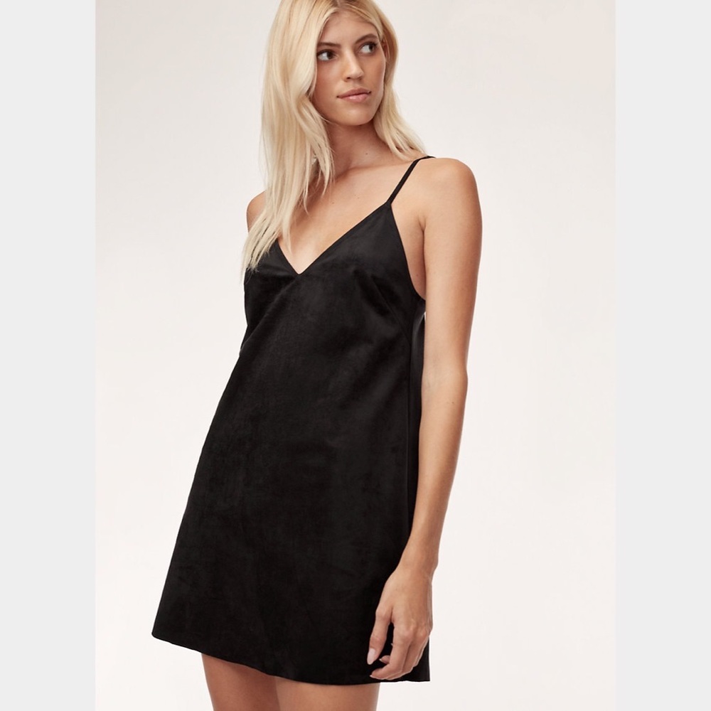 Aritzia Wilfred Free Vegan Suede Vivienne Dress